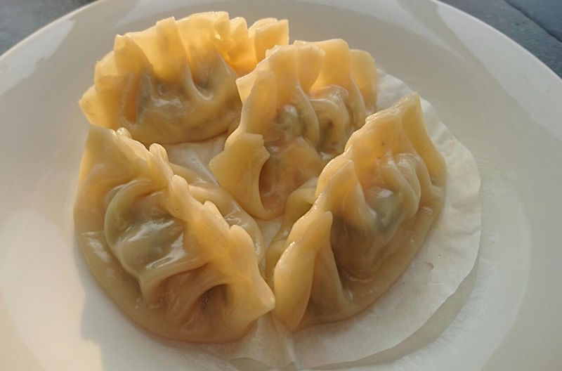 Sae Buchu Mandu (Korean shrimp and chive dumplings)