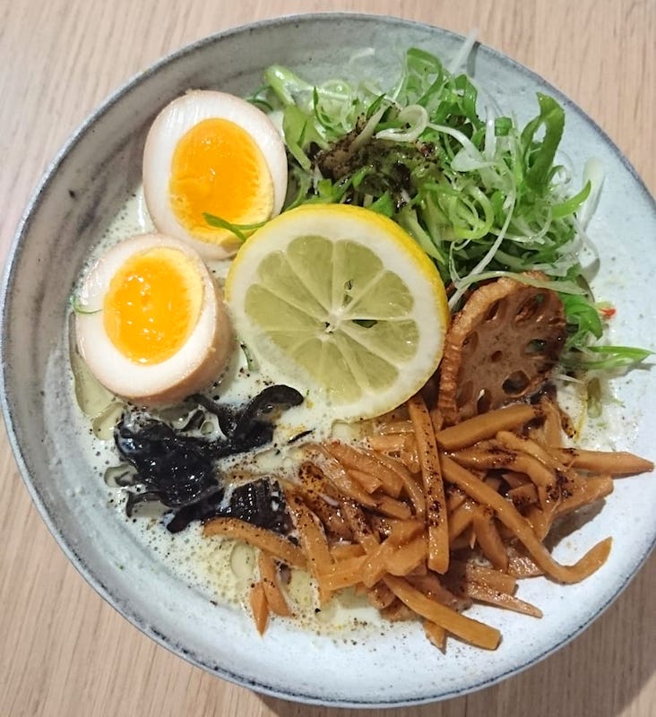 Bowl of Vegetarian from Ramen Kingdom