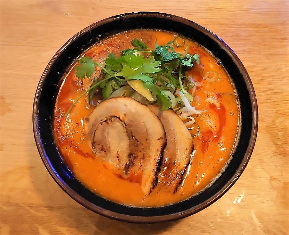 Bowl of Karashibi Miso Ramen from Tensai Ramen