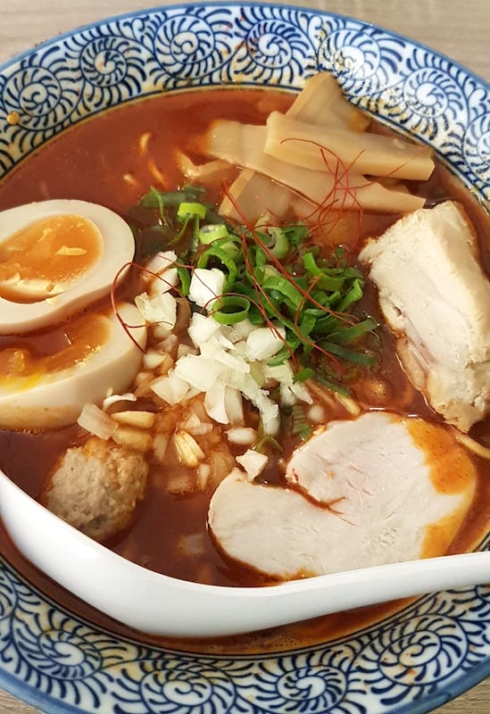 Bowl of Spicy Ramen from Tokyo Ramen Iki